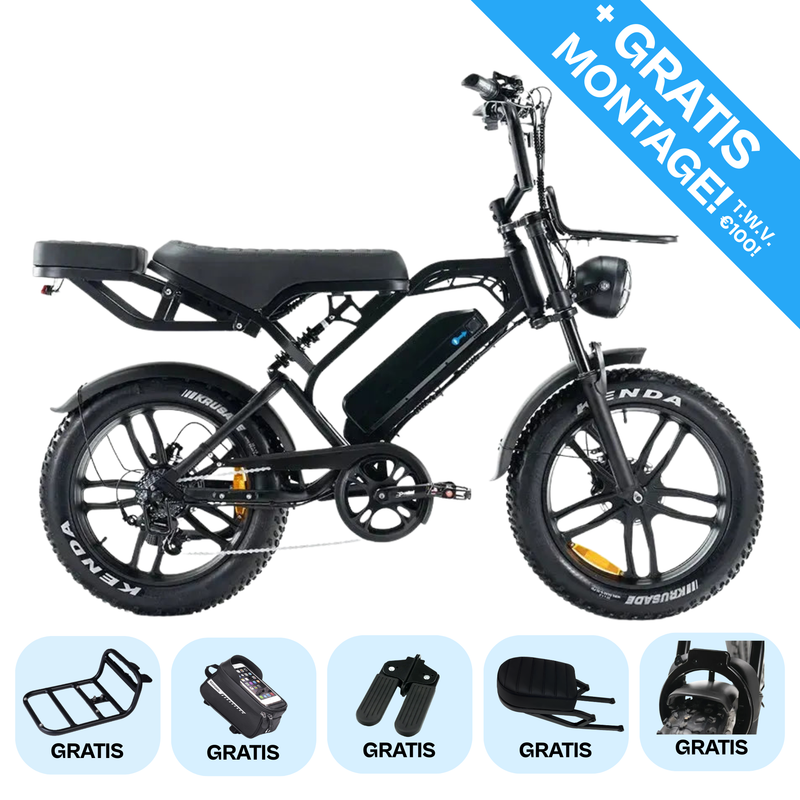 COMBI DEAL | Fatbike V20 Pro - Zwart