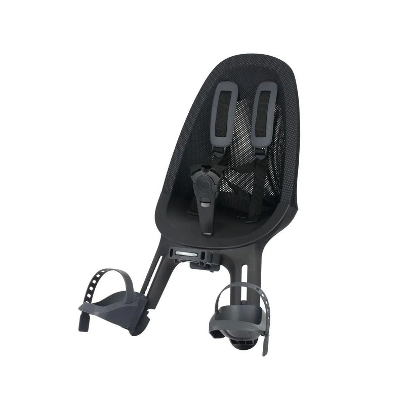 Qibbel - Kinderzitje - Black - Voor - Fatbike