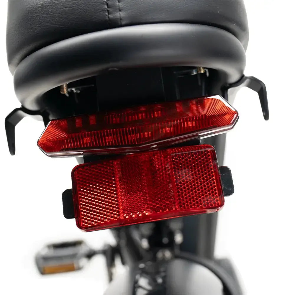 OUXI H9 Fatbike - Zwart - Hydraulische Remmen achterlicht